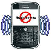 blackberry - no connect