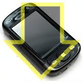 movil - flecha abajo